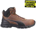 Puma Herren Wasserfest Leder Condor Mittelhoch Sicherheits Arbeitsstiefel Brown