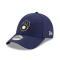 New Era MLB The League 9Forty Verstellbare Basecap Milwaukee Brewers - Schwarz
