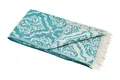 Hamamtuch BAROCK petrol Strandtuch Pareo Saunatuch 90x175 cm 100% Baumwolle