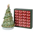 Villeroy & Boch - Christmas Toy's Memory Adventskalender Set 26 teilig, Kalender mit 24 Porzellanfiguren inklusive Weihnachtsbaum zum Aufhängen, 24 Türchen, Weihnachten, Weihnachtsdeko, Porzellan