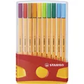 Premium Filzstift STABILO Pen 88 ColorParade orange Tischset 20 Fasermaler Etui