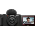 Sony Vlog ZV-1F Kompaktkamera (ZEISS Tessar T* Objektiv, 6 Elemente in 6 Gruppen, 20,1 MP, Bluetooth, WLAN, Klapp- und drehbares Display, Slow- Motion) schwarz