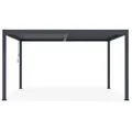 Cazeboo Pergola, Grau, Metall, Rechteckig, 304x218x304 cm, Sonnen- & Sichtschutz, Pavillons & Pergolas, Pergolas
