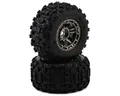 Traxxas Slegdehammer Belted Reifen auf chrome schwarz Felgen TRX8979A MAXX, Wide