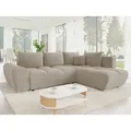 MIRJAN24 Ecksofa Forest, mit Schlaffunktion und Bettkasten, 290x183x85 cm, Ausziehmechanismus DL beige