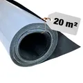 Selbstklebende EPDM Dachbahn EasyStick 20m² Dachfolie gewebeverstärkt, Witterungsbeständig, KSK, Gartenhaus & Carport (100cm Breite x 20m Länge)