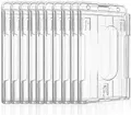 10 Pcs Ausweishülle Hartplastik Transparent Ausweishülle für 2 Karten Ausweis...