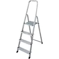 Krause 705 Aluminium Stufen-Stehleiter Arbeitshöhe (max.): 2.80 m Silber 3.6 kg