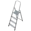 Krause Corda Alu Trittleiter Stehleiter 4 Stufen Standhöhe bis 80cm Klapptritt