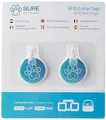 Sure Petcare RFID-Halsbandanhänger, kompatibel mit der SureFlap Mikrochip-Katzenklappe/-Haustierklappe, dem SureFeed Mikrochip-Futterautomaten und Futterautomaten Connect, Felaqua Connect, 2er-Pack