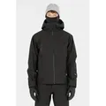 Skijacke SOS "Hoverla", Herren, Gr. M, schwarz, 77% Polyamid, 23% Elasthan, unifarben, sportlich, ohne Ausschnitt, Langarm, Jacken, mit atmungsaktiver und schützender Funktion