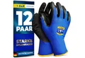 S&R Arbeitshandschuhe Schutzhandschuhe, 12 Paar aus Nylonfaser mit Latexbeschichtung (Set, 24-St., 12 Paar XL / 10) Gr. XL/10, geeignet für den privaten und gewerblichen Gebrauch