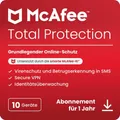 McAfee Total Protection | 10 Geräte | 1 Jahr | Windows/Mac/Android/iOS Download