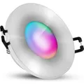 SSC-LUXon BEDA Smart LED Einbauspot Flach IP65 RGB CCT für Bad & Außen Kompatibel mit Alexa & Google