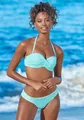 s.Oliver Bügel-Bandeau-Bikini, in getwisteter Optik, Gr. 38 - Cup C, mint-weiß Cup C