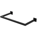 ML-DESIGN Kleiderstange Wandgarderobe Rechteck für die Wand aus Stahl inkl. Montagematerial (1 St), Garderobenstange 60x30cm Schwarz U-Form Kleiderständer Kleidergestell schwarz 60 cm x 30 cm
