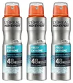 Loreal Men Expert Fresh Extreme Deospray 48h Anti-Transparent Deodorant 3x 150ml