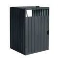HOME DELUXE Mülltonnenbox "CUBO", 1x240 L - grau