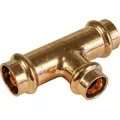 Kupfer Pressfitting, T-Stück reduziert - ixixi, DVGW, V Kontur (Ausführung: 28 - 18 - 28 mm)