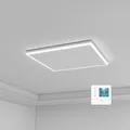Infrarotheizung Deckenmontage 400 Watt, Infrarot Deckenheizung mit LED Licht Beleuchtung, Infrarotheizung Decke mit Thermostat Fernbedienung, Elektroheizung Heizplatte Heizpaneel Heizkörper 65,5x63cm