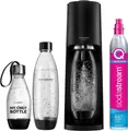 SodaStream Wassersprudler Sprudelwassergerät 2x 1L Glaskaraffe mit CO2-Zylinder