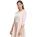Vera Mont Strickjacke Vera Mont Strickbolero langarm (1-tlg) Ärmelschlitz rosa XXL