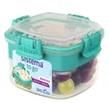 Snacks TO GO Frischhaltedose | 400 ml kleine SnackBox mit Fächern | BPAfrei