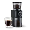 Tchibo elektrische Kaffeemühle, Edelstahlmahlwerk, Schwarz/Silber