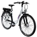 Zündapp Z502 E Bike 28" Damen Elektrofahrrad E City Bike Pedelec weiß/lila 50cm