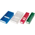 PROMAT 448950 Lagerbox a.PP rot f.Steckregale L.300xB.91xH.81mm PROMAT gewellter Boden