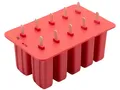 ZOLLNER24 10 Eisformen aus Silikon mit 10 Holzstielen - BPA freie Silikonform - extrem hitze- und kältebeständig - spühlmaschinenfest