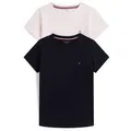 Tommy Hilfiger Underwear T-Shirt 2P CN TEE mit Stickerei und Rundhals im 2er-Pack (Packung, 2-tlg., 2er-Pack) unifarben, casual, regular fit, Baumwolle, Rundhals bunt 128/134