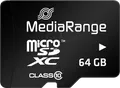 MR 955 - MicroSDXC-Speicherkarte 64GB, MediaRange Class 10, mit Adapter