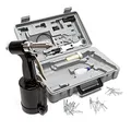Wiltec Druckluft Nietpistole 2,4-4,8 mm pneumatisches Nietgerät für Blindnieten im Set