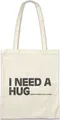 Urban Backwoods I Need A Hug To Buy A Lambo, Stofftasche, Farbe: Beige