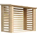 Holz Brennholzregal – 4,3 M3 – B146xl232xh199 Cm - Kaminholzregal Aussen - Holzhalter Für Garten – Fahrrad- Container / Schuppen Timbela M202