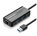 UGREEN HUB Splitter 3x USB 3.0 externer Netzwerkadapter RJ45 Giga HUB