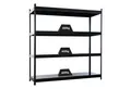 PROREGAL® Schwerlastregal HERCULES schwarz 60cm tief