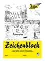 folia 8104 - Zeichenblock mit Leinenecken 120 g/m², DIN A4, 10 Bogen, weiß, hoch
