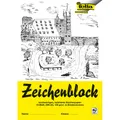folia Zeichenblock mit Leinenecken DIN A4 120 g/qm, 10 Blatt, 10 Blatt