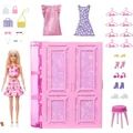 0194735227396 Barbie Kleiderschrank Marze 3.0 + Puppen-Set MATTEL