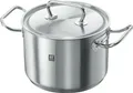 ZWILLING TWIN Classic, 4 l, Edelstahl, Keramik, Gas, Halogen, Induktion, Versiegelte Platte, Edelstahl, Edelstahl, Edelstahl