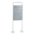 Rottner Tresor Briefkasten "Pisa", edelstahlfarben, Edelstahl, (B x H:) 44 x 63,5 cm - grau
