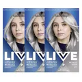 3x Schwarzkopf Live Urban Metallics U71 Metallic Silver