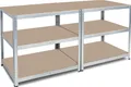 BRB Arbeitstisch/Packtisch, glanzverzinkt, HxBxT 900 x 1800 x 600 mm