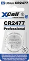 XCELL CR2477 - Lithium-Knopfzelle CR2477, 1er Blister