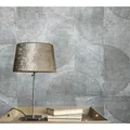 Marburg Vliestapete Vintage Deluxe geometrische Struktur Grau-Blau FSC