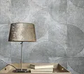 marburg Tapete Graublau Formen für Schlafzimmer Wohnzimmer oder Küche 100% Made in Germany Premium Vlies Qualität 10,05 X 0,53m