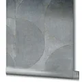 Vliestapete Halbkreis Patina Metallic grau gold Marburg 32820 (5,85€/1qm)