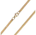 Materia Goldkette Damen Herren Panzerkette 2mm K99, 333 Gelbgold, Hochglanz